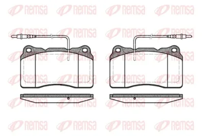 0666.14 REMSA Комплект тормозных колодок, дисковый тормоз