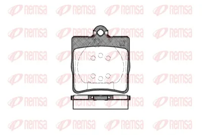 Комплект тормозных колодок, дисковый тормоз REMSA 0678.00