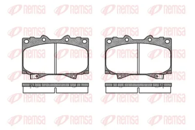 0707.04 REMSA Комплект тормозных колодок, дисковый тормоз