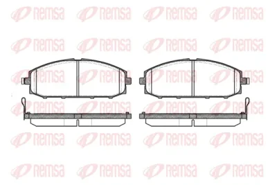 0711.04 REMSA Комплект тормозных колодок, дисковый тормоз