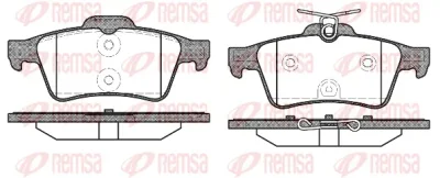 0842.40 REMSA Комплект тормозных колодок, дисковый тормоз