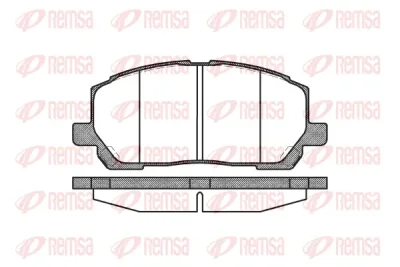 0855.00 REMSA Комплект тормозных колодок, дисковый тормоз
