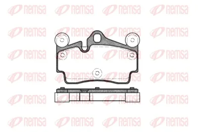 0996.00 REMSA Комплект тормозных колодок, дисковый тормоз