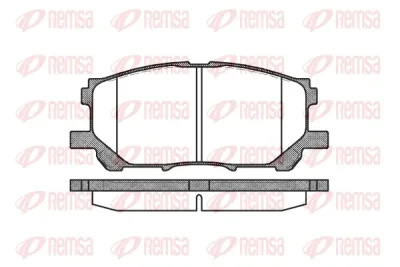 1039.00 REMSA Комплект тормозных колодок, дисковый тормоз