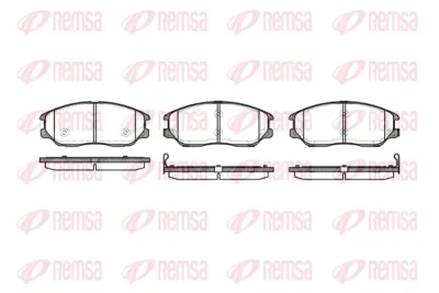 1085.02 REMSA Комплект тормозных колодок, дисковый тормоз