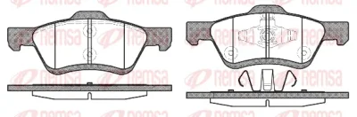 Комплект тормозных колодок, дисковый тормоз REMSA 1124.00