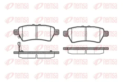 1188.01 REMSA Комплект тормозных колодок, дисковый тормоз