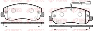 1449.01 REMSA Комплект тормозных колодок, дисковый тормоз