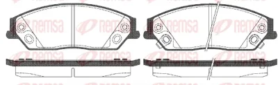 Комплект тормозных колодок, дисковый тормоз REMSA 1467.02