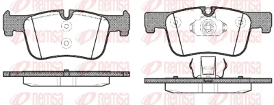 1478.00 REMSA Комплект тормозных колодок, дисковый тормоз