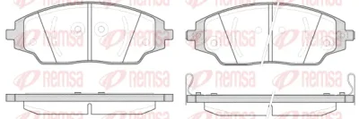 Комплект тормозных колодок, дисковый тормоз REMSA 1537.02
