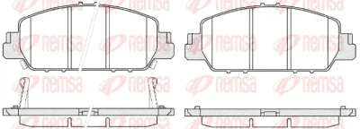 1548.02 REMSA Комплект тормозных колодок, дисковый тормоз