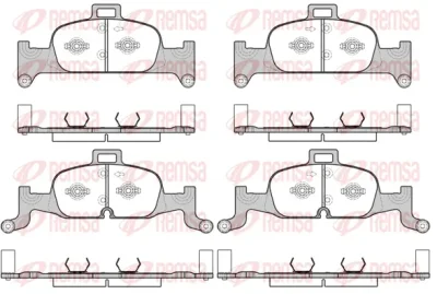 1691.00 REMSA Комплект тормозных колодок, дисковый тормоз