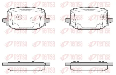 Комплект тормозных колодок, дисковый тормоз REMSA 1934.00