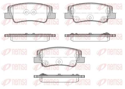 1956.02 REMSA Комплект тормозных колодок, дисковый тормоз