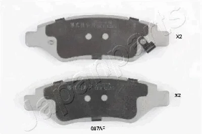 Комплект тормозных колодок, дисковый тормоз JAPANPARTS PP-007AF