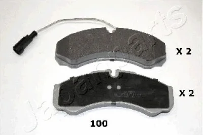 PP-100AF JAPANPARTS Комплект тормозных колодок, дисковый тормоз