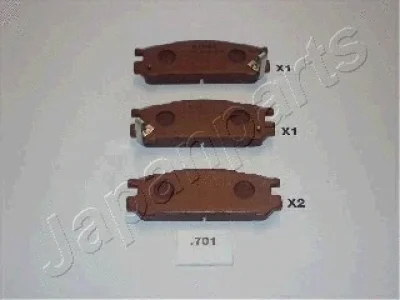 PP-701AF JAPANPARTS Комплект тормозных колодок, дисковый тормоз