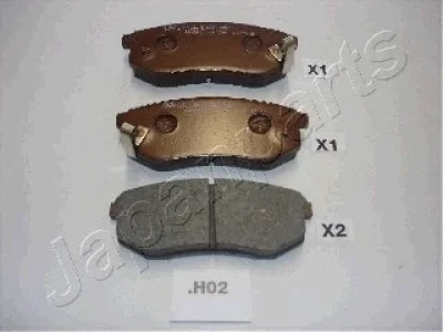 Комплект тормозных колодок, дисковый тормоз JAPANPARTS PP-H02AF