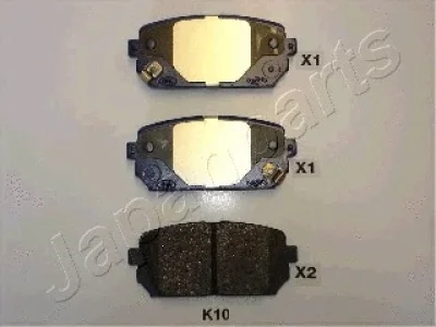 PP-K10AF JAPANPARTS Комплект тормозных колодок, дисковый тормоз