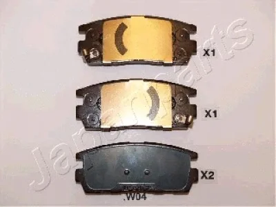 PP-W04AF JAPANPARTS Комплект тормозных колодок, дисковый тормоз