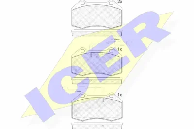 Комплект тормозных колодок, дисковый тормоз ICER 181879-203