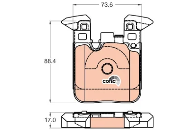 GDB2028 TRW Комплект тормозных колодок, дисковый тормоз