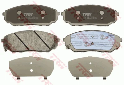 GDB3452 TRW Комплект тормозных колодок, дисковый тормоз