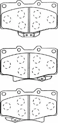 A1N026 AISIN Комплект тормозных колодок, дисковый тормоз