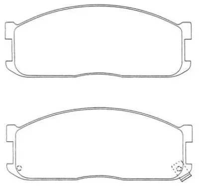 ASN-120W AISIN Комплект тормозных колодок, дисковый тормоз