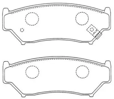 ASN-175 AISIN Комплект тормозных колодок, дисковый тормоз