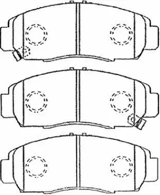 C1N026 AISIN Комплект тормозных колодок, дисковый тормоз