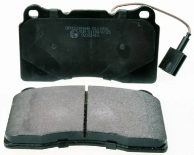 Комплект тормозных колодок, дисковый тормоз DENCKERMANN B111036