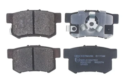 Комплект тормозных колодок, дисковый тормоз DENCKERMANN B111344