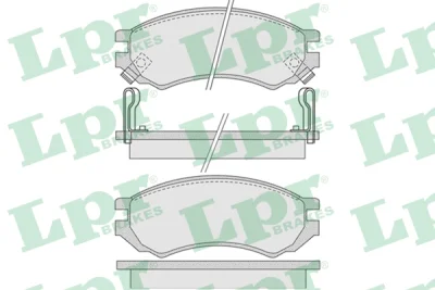 Комплект тормозных колодок, дисковый тормоз LPR/AP/RAL 05P1008