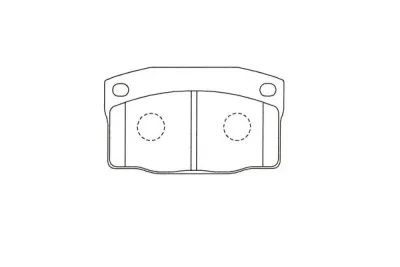 BP-1024 KAVO PARTS Комплект тормозных колодок, дисковый тормоз