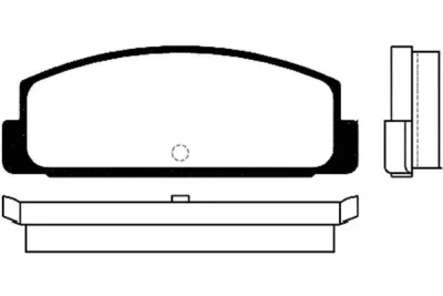 BP-5520 KAVO PARTS Комплект тормозных колодок, дисковый тормоз