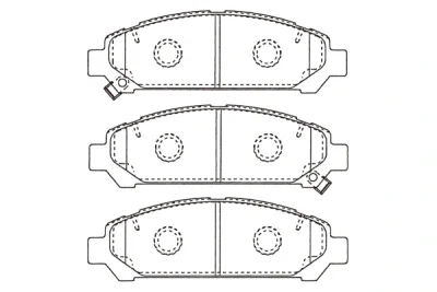 BP-9152 KAVO PARTS Комплект тормозных колодок, дисковый тормоз