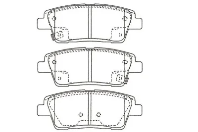 KBP-3052 KAVO PARTS Комплект тормозных колодок, дисковый тормоз