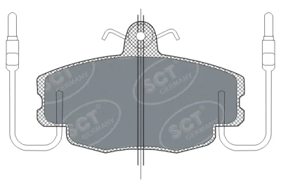 Комплект тормозных колодок, дисковый тормоз SCT GERMANY SP 189 PR