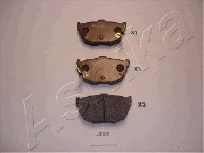 Комплект тормозных колодок, дисковый тормоз ASHIKA 51-05-595
