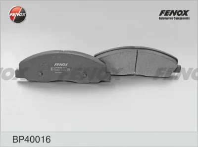 BP40016 FENOX Комплект тормозных колодок, дисковый тормоз