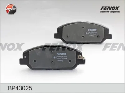 Комплект тормозных колодок, дисковый тормоз FENOX BP43025