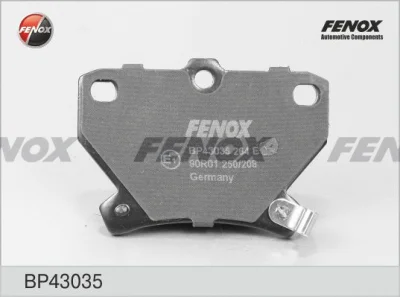 Комплект тормозных колодок, дисковый тормоз FENOX BP43035