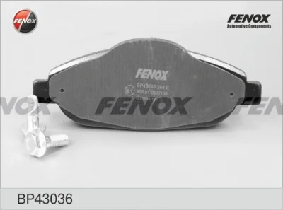 Комплект тормозных колодок, дисковый тормоз FENOX BP43036