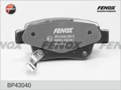 Комплект тормозных колодок, дисковый тормоз FENOX BP43040