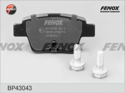 Комплект тормозных колодок, дисковый тормоз FENOX BP43043