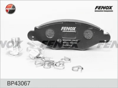 BP43067 FENOX Комплект тормозных колодок, дисковый тормоз