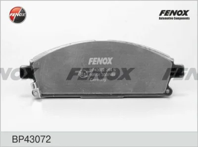 BP43072 FENOX Комплект тормозных колодок, дисковый тормоз