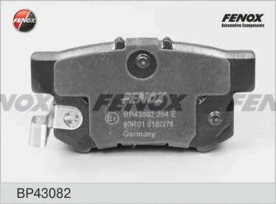 Комплект тормозных колодок, дисковый тормоз FENOX BP43082